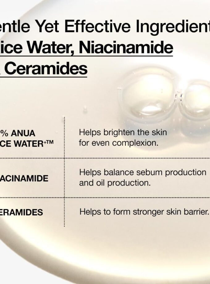 Anua Rice 70 Glow Milky Toner 250ml