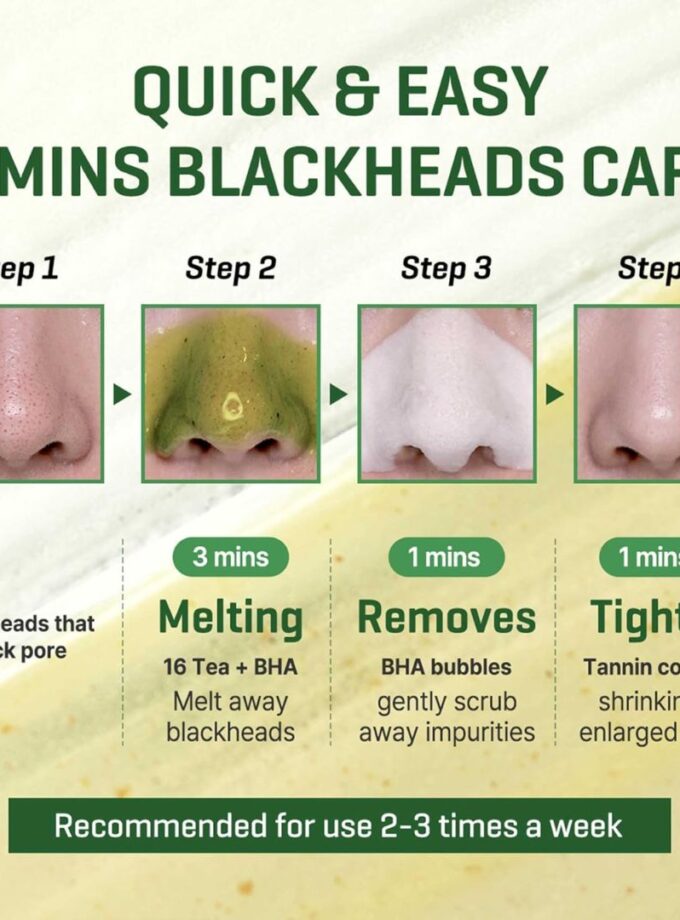 SOME BY MI – Bye Bye Blackhead 30 Days Miracle Green Tea Tox Bubble Cleanser (120g)