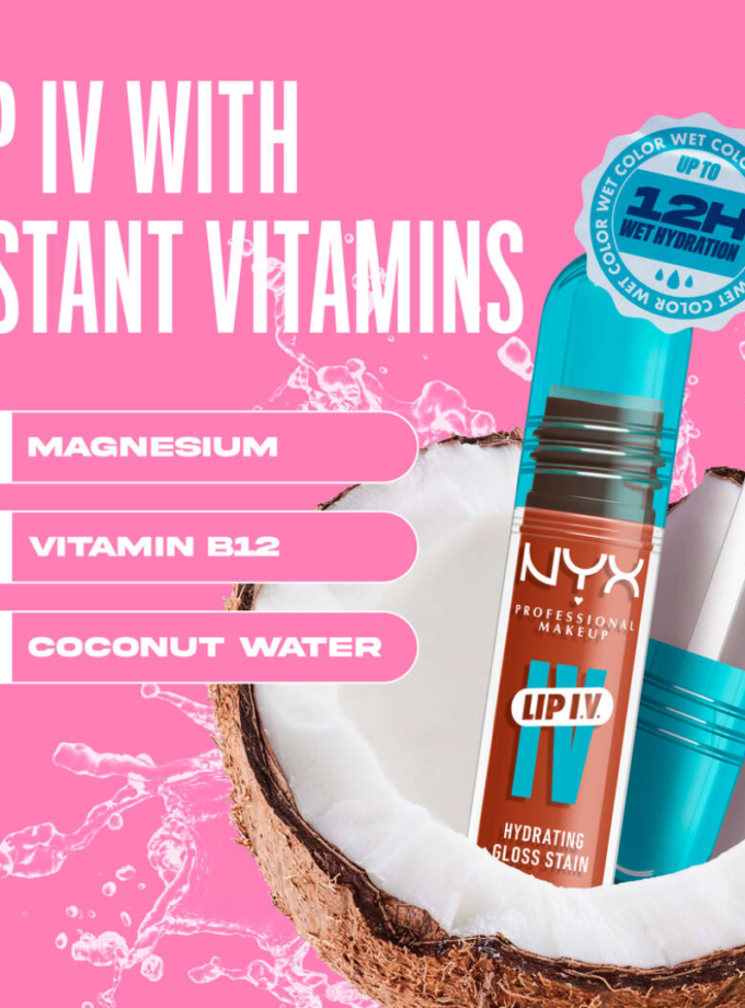 NYX Lip I.V. Hydrating Lip Gloss Stain